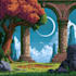 create custom pixel art backgrounds and game scenes