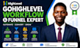 setup gohighlevel landing page crm marketing automation go high level website