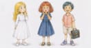 hand draw children book character design with model sheets