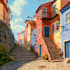 make a professionally made background cartoon illustration