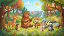 draw animals cartoon illustration