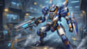 draw amazing character mecha robot illustration