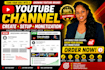 youtube channel create and setup, complete channel monetization