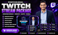 design twich overlay animated overlay stream package twich webcam alert