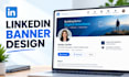 design linkedin banner, youtube banner logo and discord banner