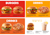 modern fast food menu flyer design