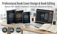 design a professional book cover and edit your manuscript