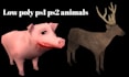 create creepy ps1 ps2 psx low poly 3d horror character rig and animation