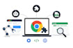 develop chrome extensions, bots and web scrapers