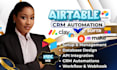 do airtable automation, airtable database crm, clay com, n8n ai, softr webapp