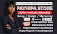 setup payhip store, payhip website, beacons ai and stan store