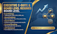 write professional executive c suite board level resume