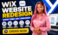 do wix website redesign, design, fixes, image SEO, audit, speed optimization