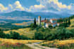 paint landscape in real oil painting