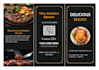 design a food trifold brochure
