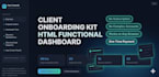 deliver HTML5 client onboarding dashboard for web designers