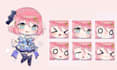 draw custom chibi anime pngtuber model vtuber avatar streaming emote design