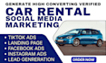 generate 700 premium car rental leads, facebook ,instagram ads