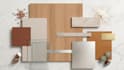 create a professional architectural material moodboard