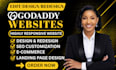 design or redesign godaddy website godaddy airo web com and optimize ionos SEO