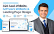 design modern b2b saas website software website landing page