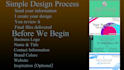 design a modern, professional business card for your brand