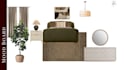 help design bedroom, moodboarding