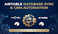 setup airtable database sync and crm automation in n8n and make