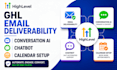 do ghl email deliverability conversation ai chatbot calendar setup
