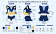 design a plush toy tech pack and reference sheet for manufacturers
