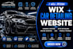 design wix car detailing website ceramic coating website booking website