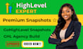 build ghl snapshot, ghl sub account setup, ghl agency system