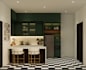 design custom kitchen set cabinet and high quality 3d render