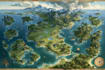 do fantasy map illustration for map