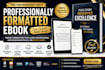 professionally format your manuscript for publishing