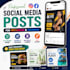 design amazing facebook post and instagram design