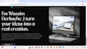 create a modern portfolio website