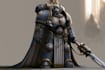 illustrate a warhammer 40k character art