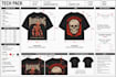 design a unique, professional tshirt design tech pack