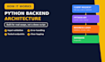engineer a python backend using fastapi flask django