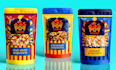 design chips, nuts, spice, dry rub and popcorn pouches packaging in adobe
