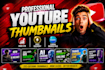 design professional youtube thumbnails