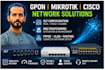 configure mikrotik, cisco, gpon olt, vlan and network troubleshooting