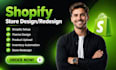 setup shopify store design shopify website redesign upload product listing niche