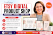 craft etsy digital product, etsy product listing, etsy shop, etsy shop setup