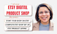 craft etsy digital product, etsy product listing, etsy shop, etsy shop setup