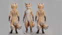 do custom furry vrchat avatar fursona vr character vtuber avatar with expression