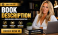 write amazon KDP book description ebook blurb and kindle description