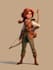 draw 2d game character illustration