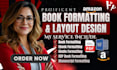 do book formatting, ebook layout design, KDP paperback, kindle ebook formatting